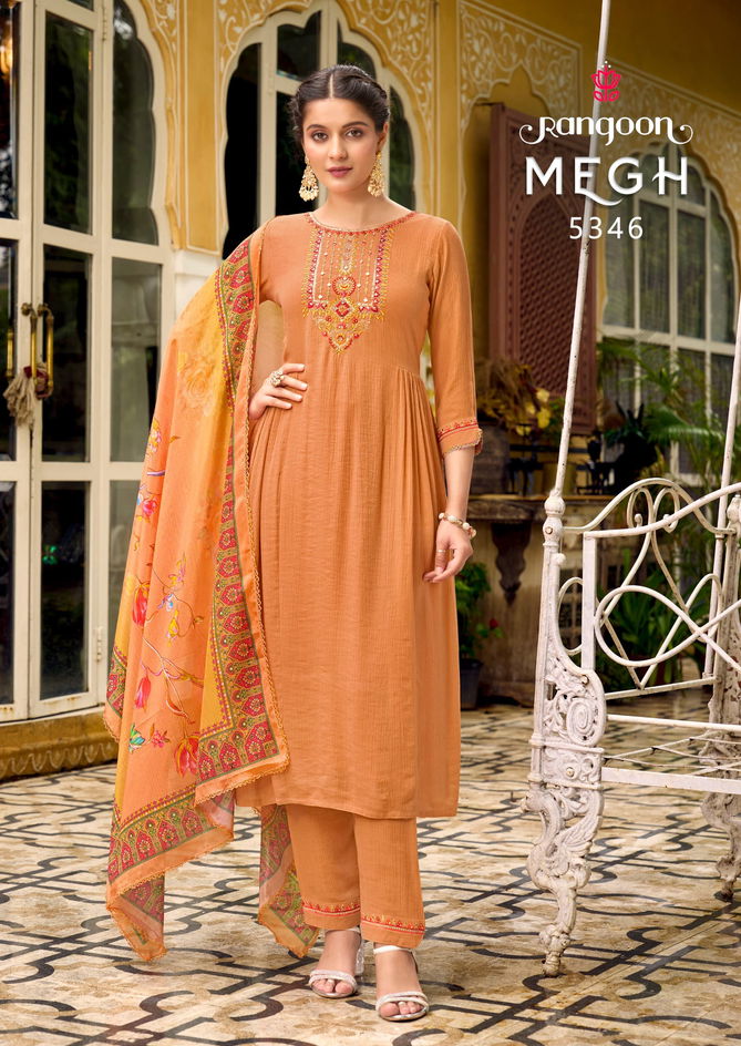 Megh By Rangoon Viscose Designer Kurti With Bottom Dupatta Wholesale Price In Surat
